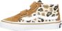 VANS SK8-Mid Reissue Leopard Glitter sneakers camel ecru bruin - Thumbnail 3