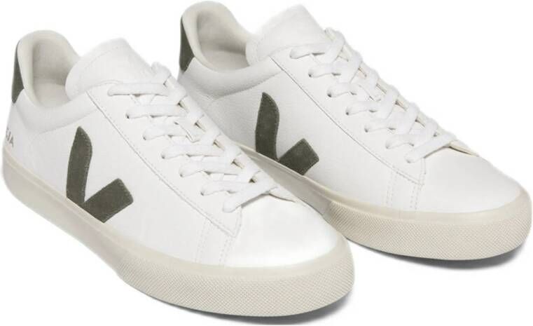 Veja Campo leren sneakers wit kaki