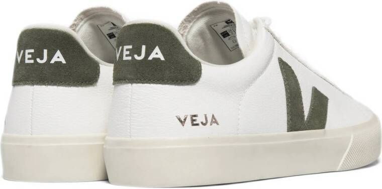 Veja Campo leren sneakers wit kaki