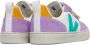 Veja Small V-10 leren sneakers lila multi Meisjes Leer Meerkleurig 23 - Thumbnail 4