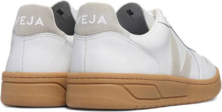 Veja V-10 leren sneakers wit beige