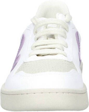 Veja V-10 leren sneakers wit lila