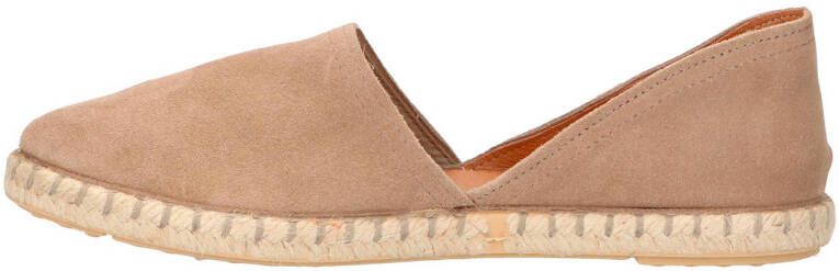 Verbenas Carmen suède espadrilles taupe