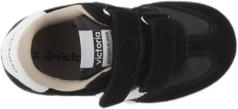 Victoria 1118105 leren sneakers zwart