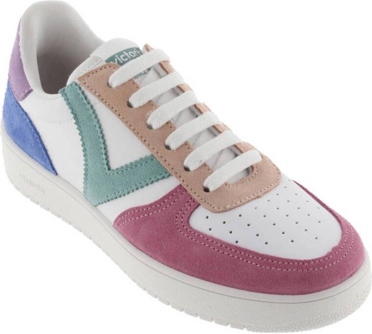 Victoria 1258214 leren sneakers wit multi