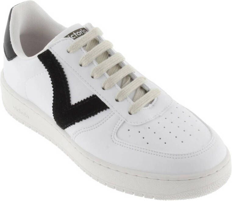 Victoria Madrid Efecto Pile sneakers wit zwart