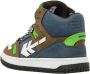 Vingino Kevin Hi Sneakers Jongens Blauw - Thumbnail 3