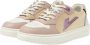 VINGINO Lilly Low leren sneakers beige lila Paars Meisjes Leer Meerkleurig 28 - Thumbnail 5