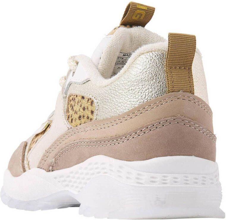 Vingino Mandy 2 leren sneakers beige