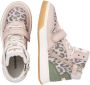 Vingino Senne Mid Velcro Premium hoge leren sneakers met panterprint roze - Thumbnail 3