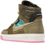 Vingino Suze Mid leren sneakers groen - Thumbnail 3