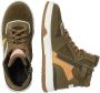 Vingino Yari leren sneakers olijfgroen - Thumbnail 3