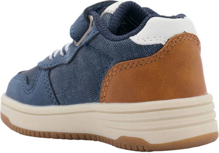 Vty sneakers denimblauw rood