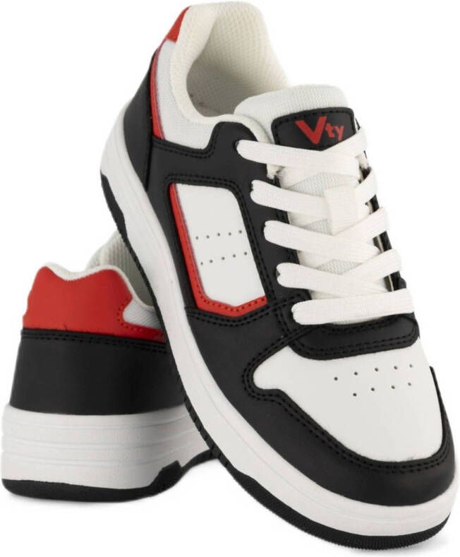 Vty sneakers zwart rood