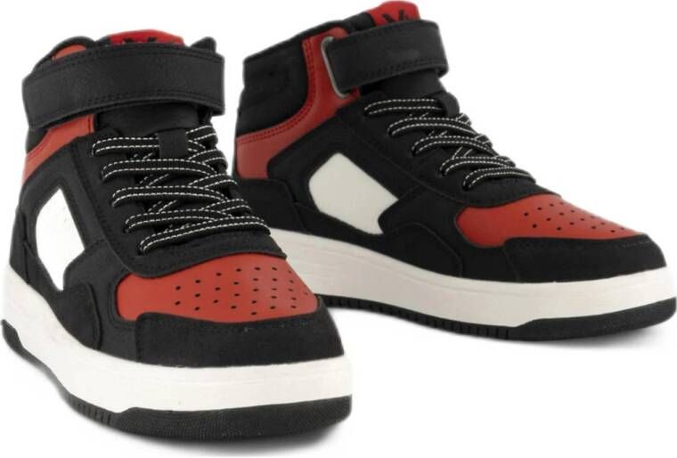 Vty sneakers zwart rood