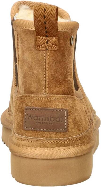 Warmbat Australia Sturt gevoerde enkelboots cognac