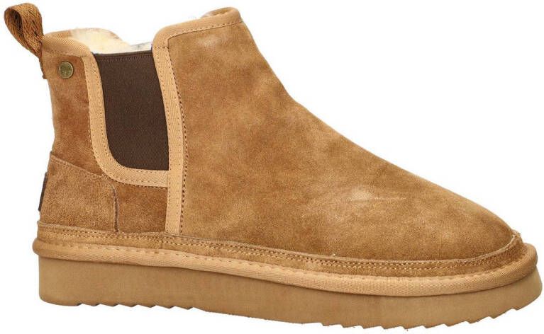 Warmbat Australia Sturt gevoerde enkelboots cognac