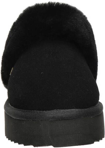 Warmbat Pantoffels Flurry Plateau FLS371009 Zwart