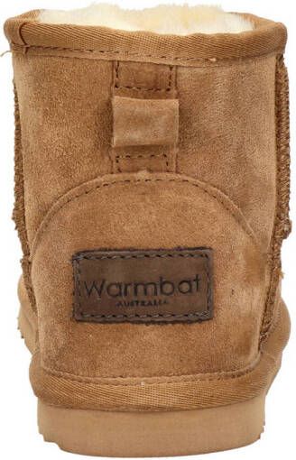 Warmbat Australia Wallaby gevoerde suède enkelboots camel