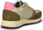 Woden Kleur-geblokkeerde leren sneakers met kurkzool Multicolor Dames - Thumbnail 5