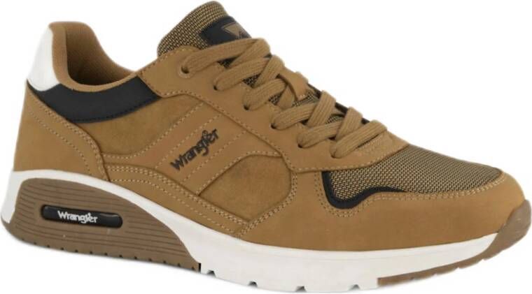 Wrangler sneaker bruin