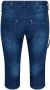 Zizzi high waist slim fit broek medium blue denim - Thumbnail 2