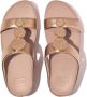 FitFlop TM Halo Bead-Circle MetallicH-Bar leren slippers roségoud - Thumbnail 1