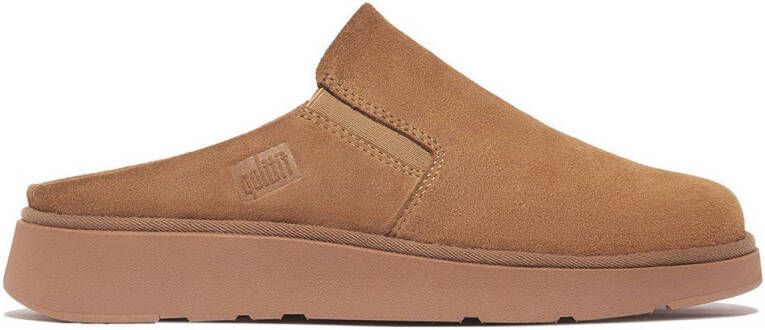 FitFlop TM suède pantoffels camel