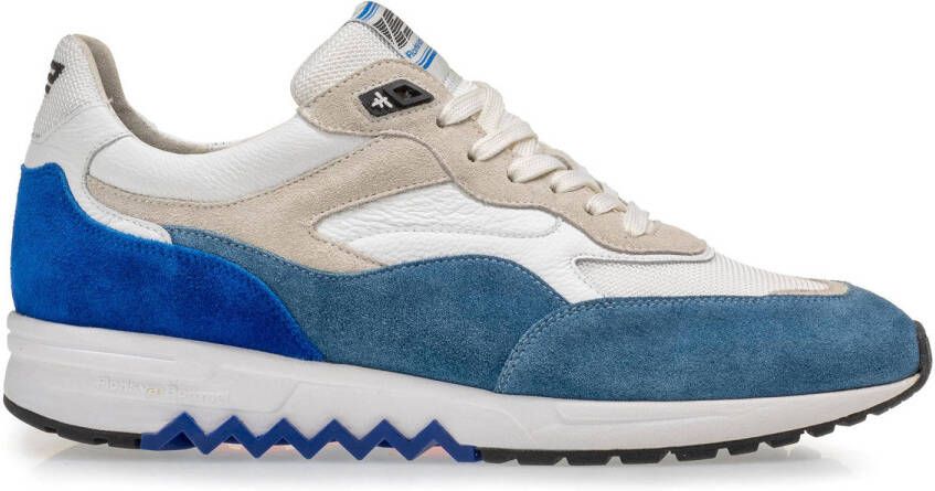 Floris van Bommel De Harder 01.02 suède sneakers blauw