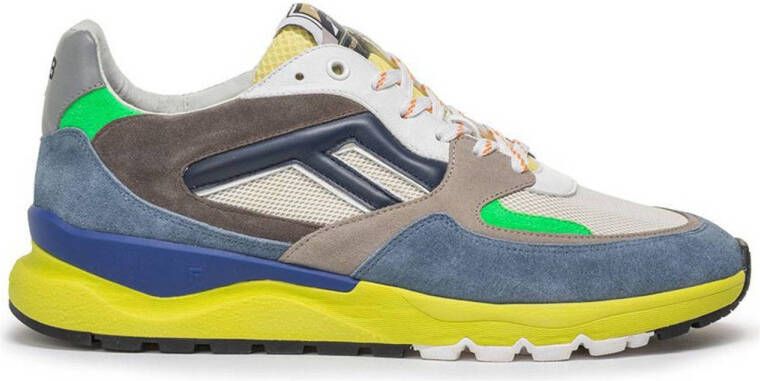 Floris van Bommel herensneaker de treener multicolor suède en mesh