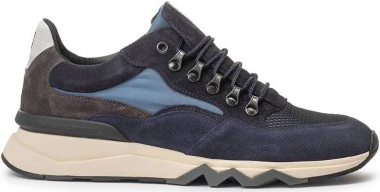 Floris van Bommel De Zager 01.20 suède sneakers donkerblauw