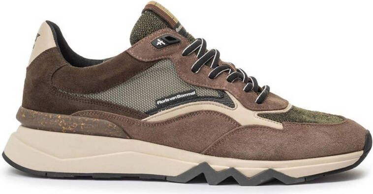 FLORIS VAN BOMMEL Lage Sneakers Heren Sfm-10178 Maat: 40⅔ Materiaal: Suède Kleur: Groen