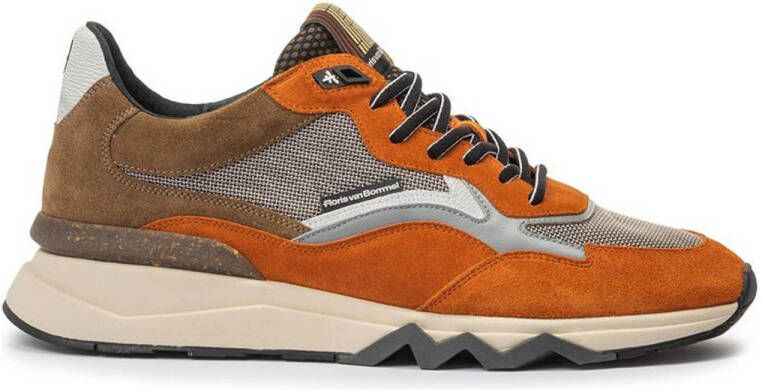 FLORIS VAN BOMMEL Lage Sneakers Heren Sfm-10178 Maat: 44⅔ Materiaal: Suède Kleur: Cognac