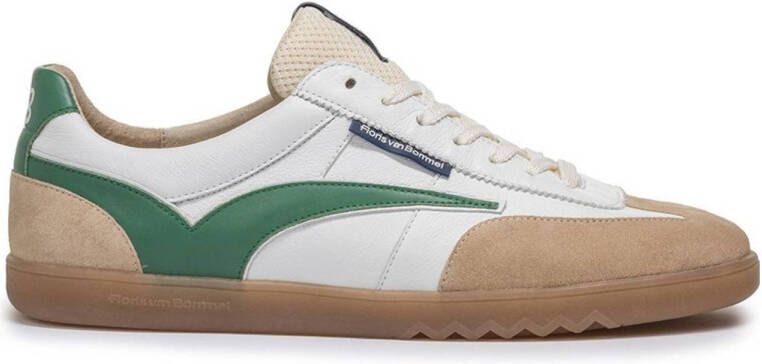 Floris van Bommel De Zaler 01.12 leren sneakers wit groen