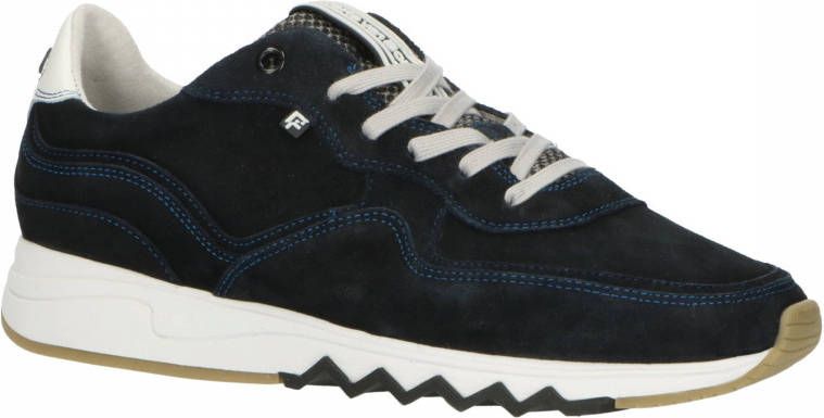 Floris van Bommel Nineti suède sneakers donkerblauw