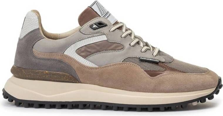 FLORIS VAN BOMMEL Lage Sneakers Heren Sfm-10159 Noppi Maat: 43⅓ Materiaal: Suède Kleur: Taupe