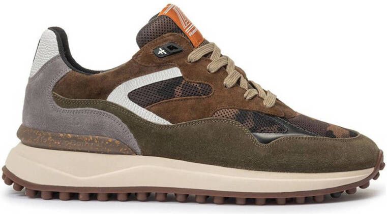 FLORIS VAN BOMMEL Lage Sneakers Heren Sfm-10159 Noppi Maat: 43⅓ Materiaal: Suède Kleur: Bruin