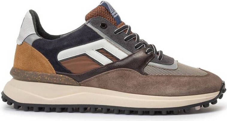 FLORIS VAN BOMMEL Lage Sneakers Heren Sfm-10139 Noppi Maat: 42⅔ Materiaal: Suède Kleur: Taupe