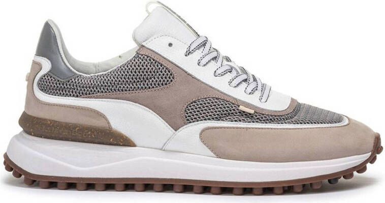 FLORIS VAN BOMMEL Lage Sneakers Heren Sfm-10207 Noppi Maat: 48⅔ Materiaal: Suède Kleur: Taupe