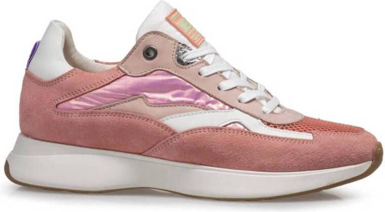 Floris van Bommel Savvi 02.02 suède sneakers roze