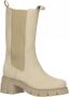 Foot Focus Simma hoge nubuck chelsea boots beige - Thumbnail 1