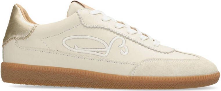 FRED DE LA BRETONIERE Lage Sneakers Dames Pearl Sign Maat: 41 Materiaal: Leer Kleur: Ecru