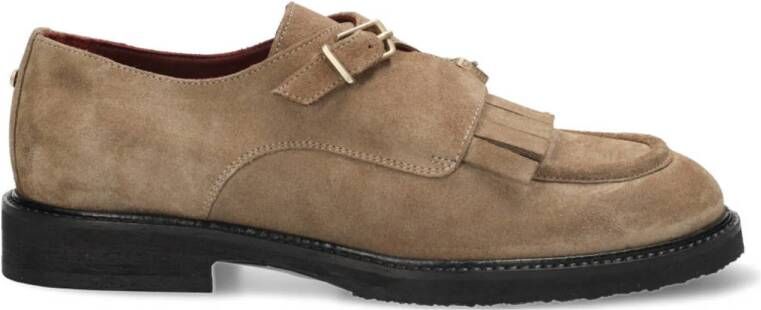 Fred de la Bretoniere Paris Jay suède loafers taupe