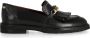 Fred de la Bretoniere Paris Leya Loafers Zwart Leer Black Dames - Thumbnail 2