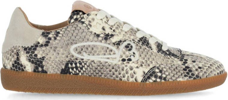 FRED DE LA BRETONIERE Lage Sneakers Dames Pearl Sign Maat: 38 Materiaal: Leer Kleur: Beige