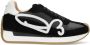 Fred de la Bretoniere Yentl Sign Mix leren sneakers zwart wit - Thumbnail 1