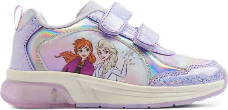 Frozen sneakers met lichtjes lila