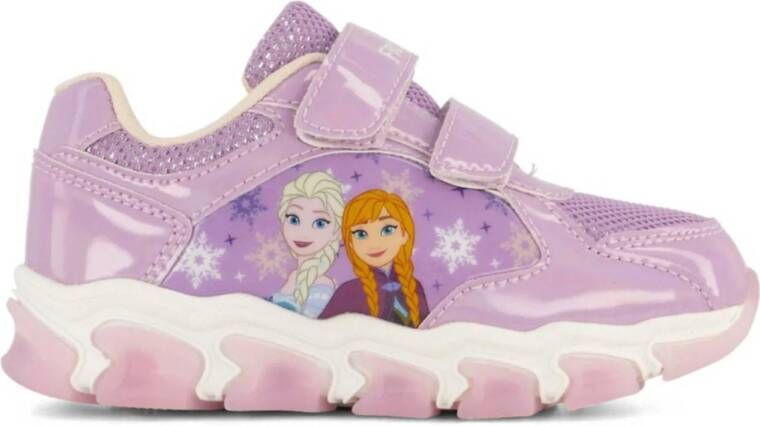 Frozen sneakers met lichtjes lila