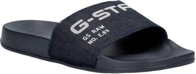 G-Star RAW denim slippers donkerblauw