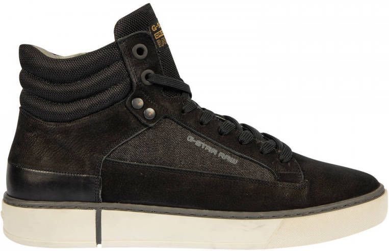 G-Star RAW RAVOND MID BSC M suède sneaker zwart